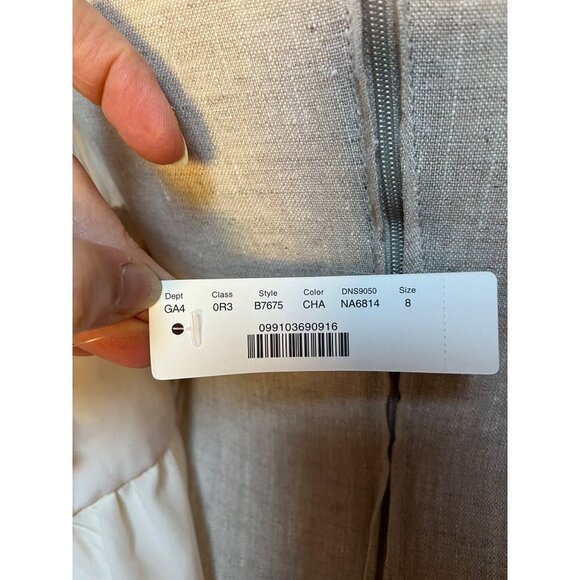 J. Crew NWT Ava Dress Champagne Silk Chiffon Sleeveless Mini Gown - Picture 9 of 14